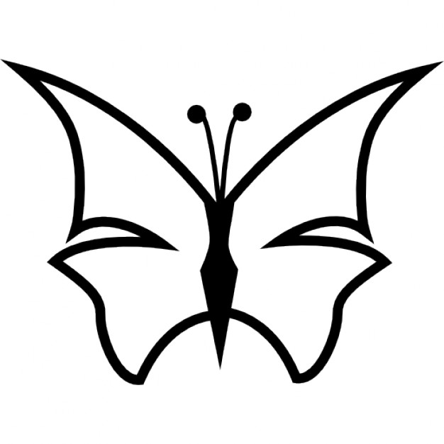 Butterfly Outline Image | Free download on ClipArtMag