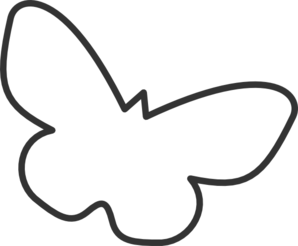 298x246 Butterfly Outline Clipart Free Images 7
