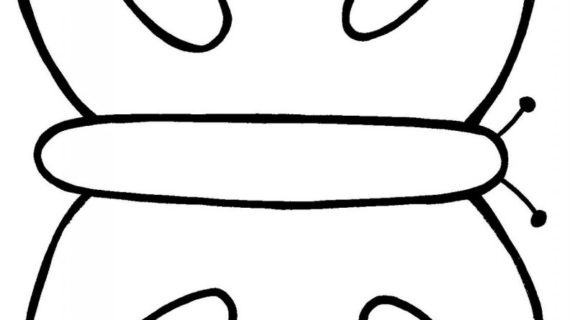 570x320 Outline Drawing Of Butterfly Butterfly Outline Clipart Clipart