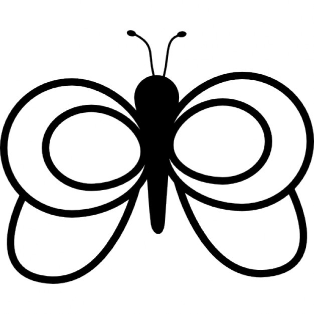 626x626 Butterfly Outline Vectors, Photos And Psd Files Free Download