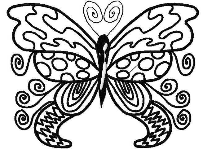 655x481 Best Butterfly Outline