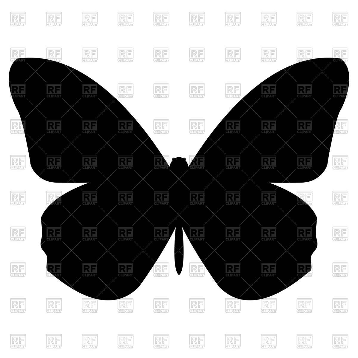 Butterfly Silhouette Clipart | Free download on ClipArtMag