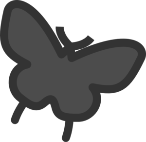 300x291 Butterfly Silhouette Clip Art