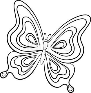Butterfly Wing Outline | Free download on ClipArtMag