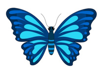 210x150 Free Butterfly Clipart