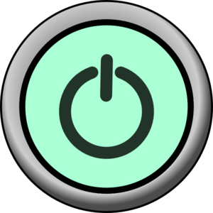 300x300 Power Button On Green Background Clip Art