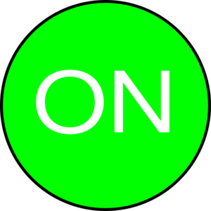 300x300 On Button Clip Art