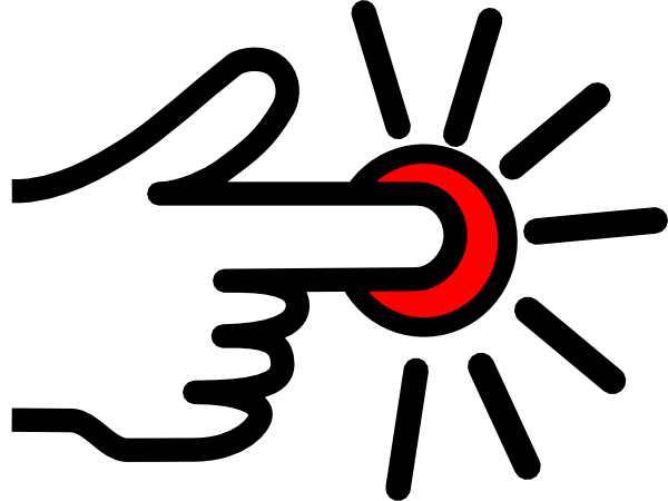 600x450 Press Button Clip Art