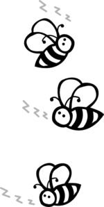 150x298 Buzzing Bees Clip Art