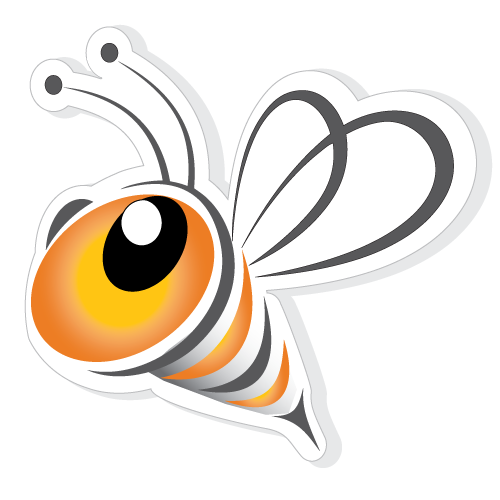 500x500 Free Buzzing Bee Clipart Image