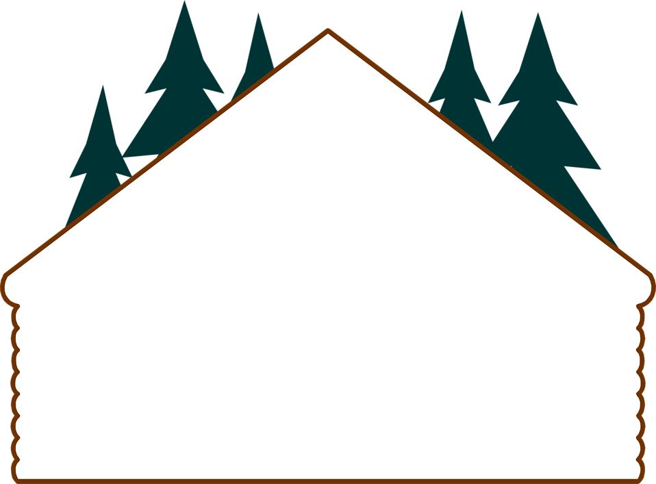 958x707 Cabin Clipart Border