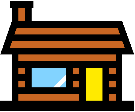 440x364 Cabin Clipart Cartoon