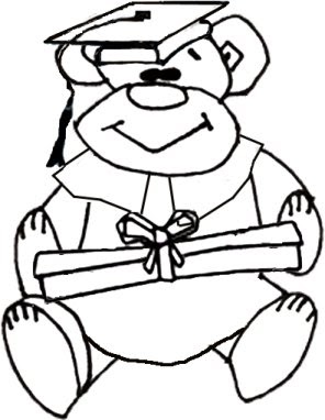 296x382 Coloring Cabin Graduation Graduate Coloring Pages