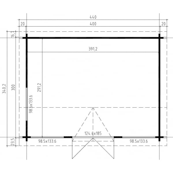 600x600 Norland Muskham 2 Log Cabin