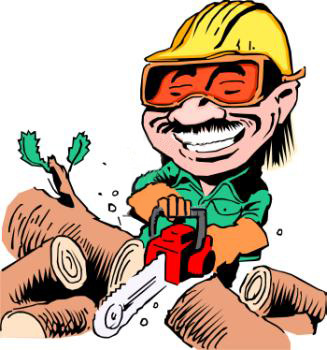 327x350 Cutting Tree Clipart