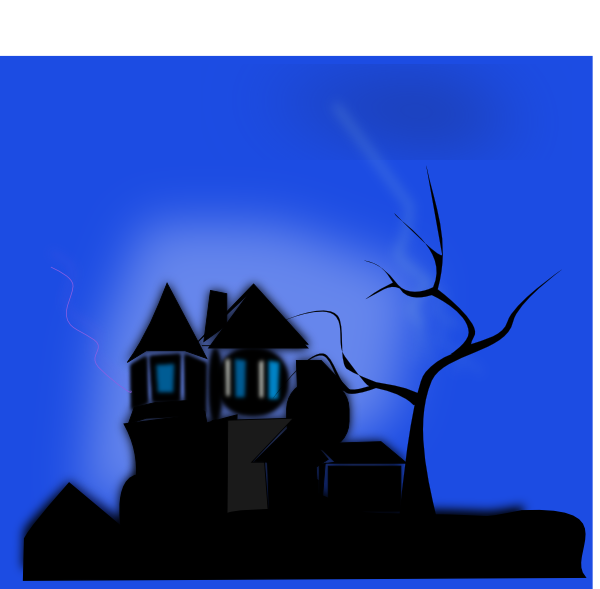 600x589 Haunted House Clip Art