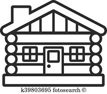 221x194 Log Cabin Clip Art Royalty Free. 342 Log Cabin Clipart Vector Eps