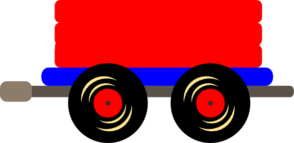 600x292 Caboose Loco Train Clip Art