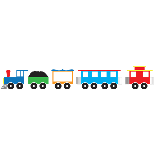 500x500 Engine Clipart Train Caboose