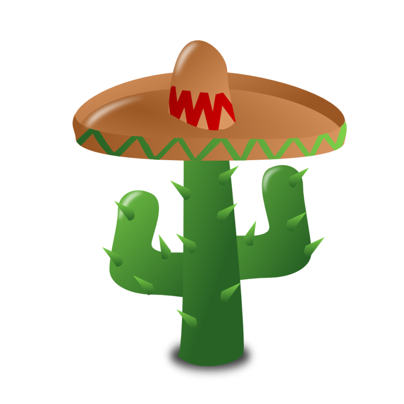 830x830 Cactus Clipart Mexican Woman