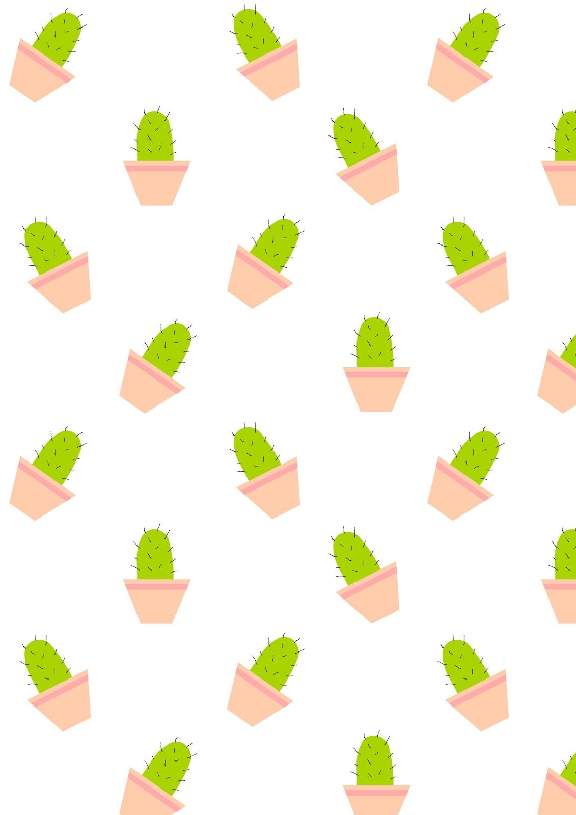 1131x1600 Free Printable Cactus Pattern Paper (Diy Art Prints) Wallpapers