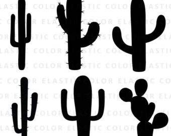 340x270 Cactus Silhouette Etsy
