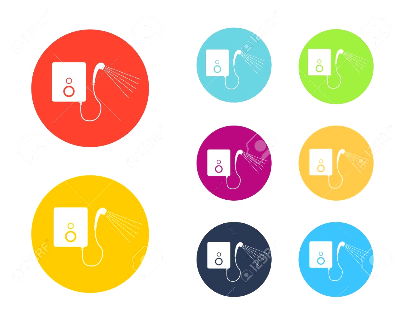 1300x1040 Symbols Delectable Shower Heater Water Icon Symbol Vector