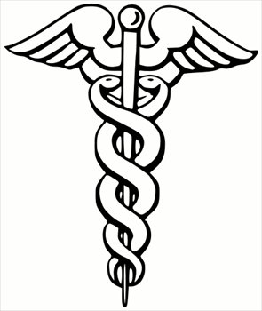 295x350 Free Caduceus Clipart