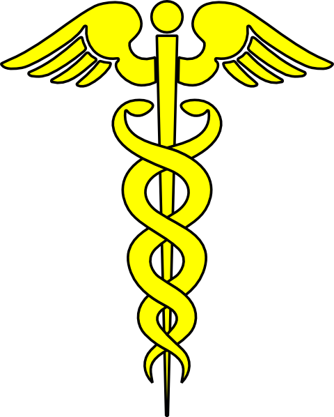 480x598 Gray Caduceus Clip Art