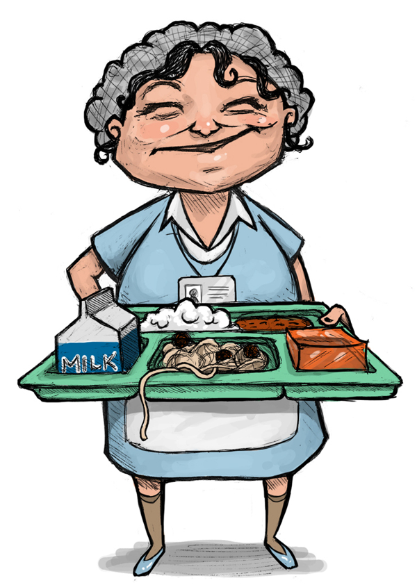 600x842 Cafeteria Lady Clip Art