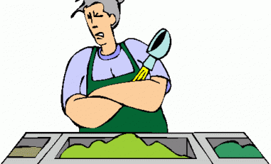 380x230 Cafeteria Worker Clipart