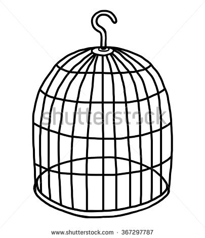 405x470 Cage Clipart Black And White