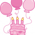 150x150 Clipart Birthday Cake And Balloons Pink Birthday Balloons Clipart