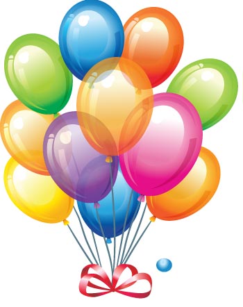 350x442 Graphics For Birthday Balloons Vector Graphics