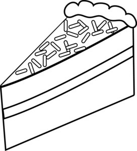 272x300 Cake Clipart Slice