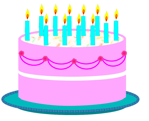 500x406 Art Cake Birthday Cake Clipart 4 Cakes Clipartix