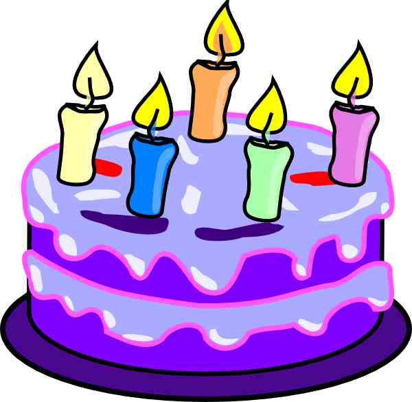 600x586 Birthday Cake Clip Art Image
