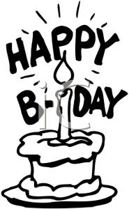 185x300 Birthday Cake Clip Art Black Clipart Panda