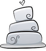 153x170 Wedding Cake Clipart Black And White