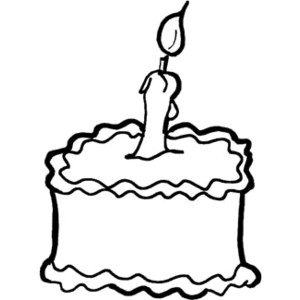300x300 Birthday Candle Outline Clipart