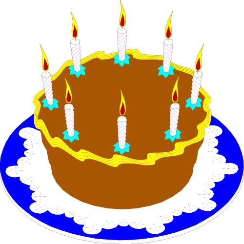 500x500 Clip Art Birthday Cake Clipart 2 Image