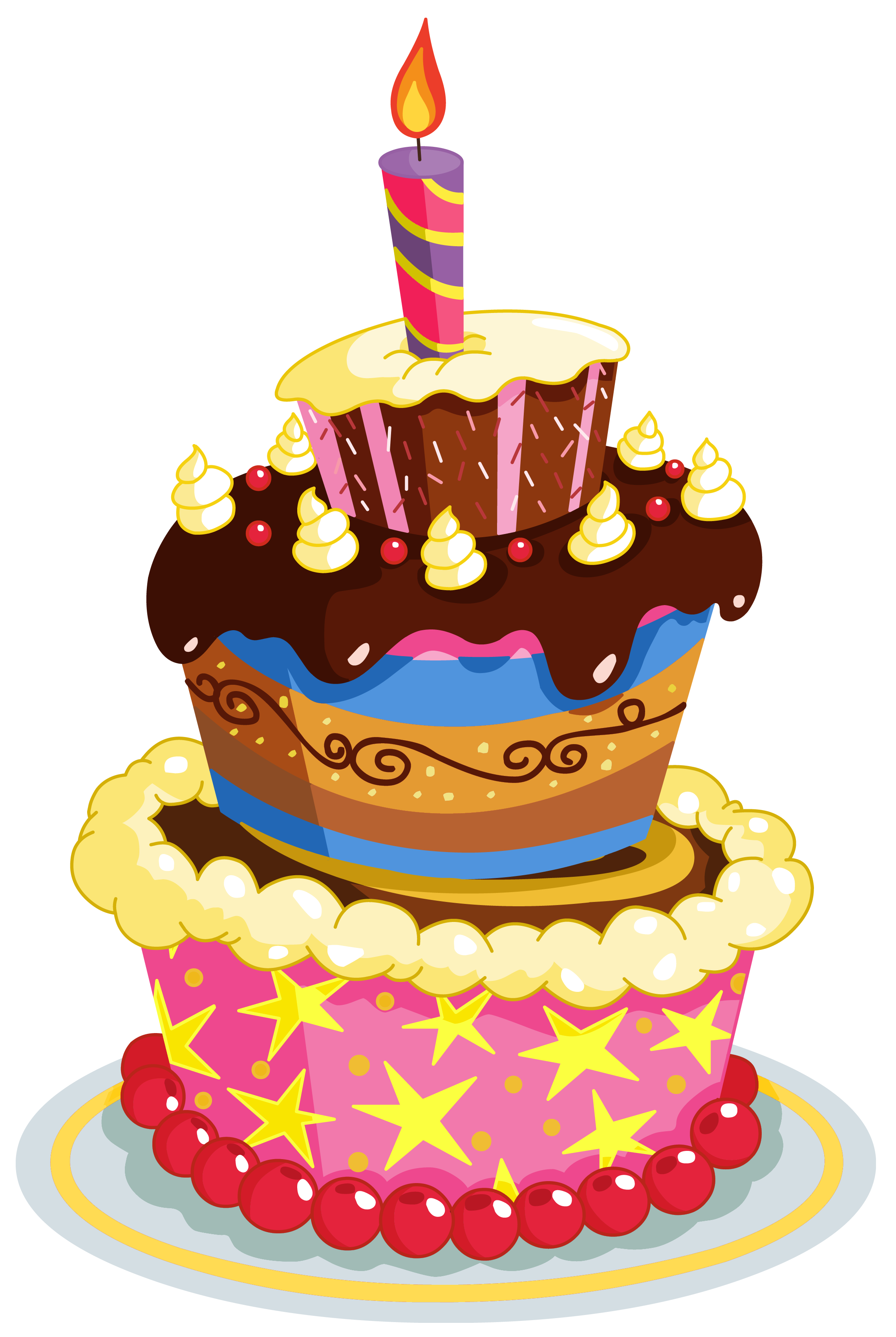 2282x3405 Colorful Birthday Cake Png Clipartu200b Gallery Yopriceville
