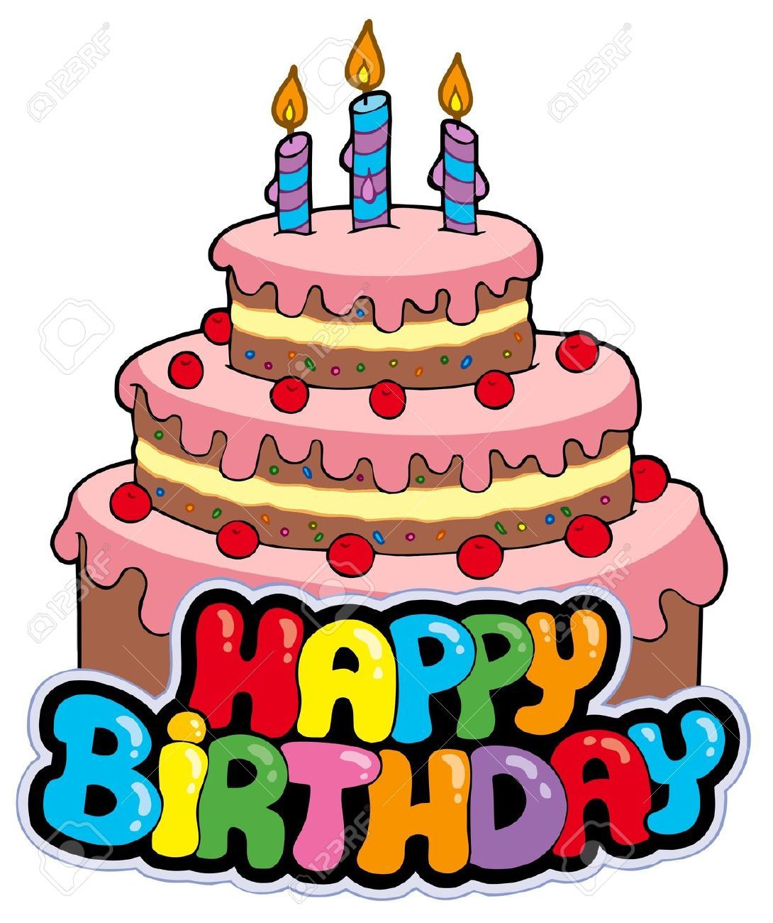 1090x1300 Happy Birthday Cake Clipart