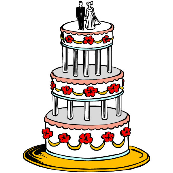 600x600 Wedding Cake Clip Art Clipart Panda