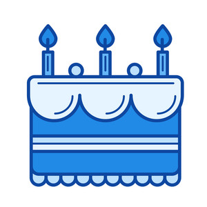 300x300 Birthday Cake Vector Royalty Free Stock Image