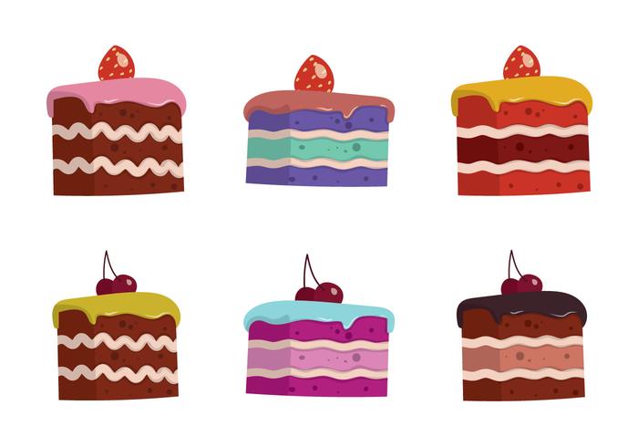 700x490 Free Cake Slice Isolated Vector Illustration