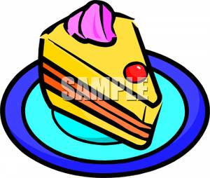 300x254 Picture A Cake Slice On A Plate