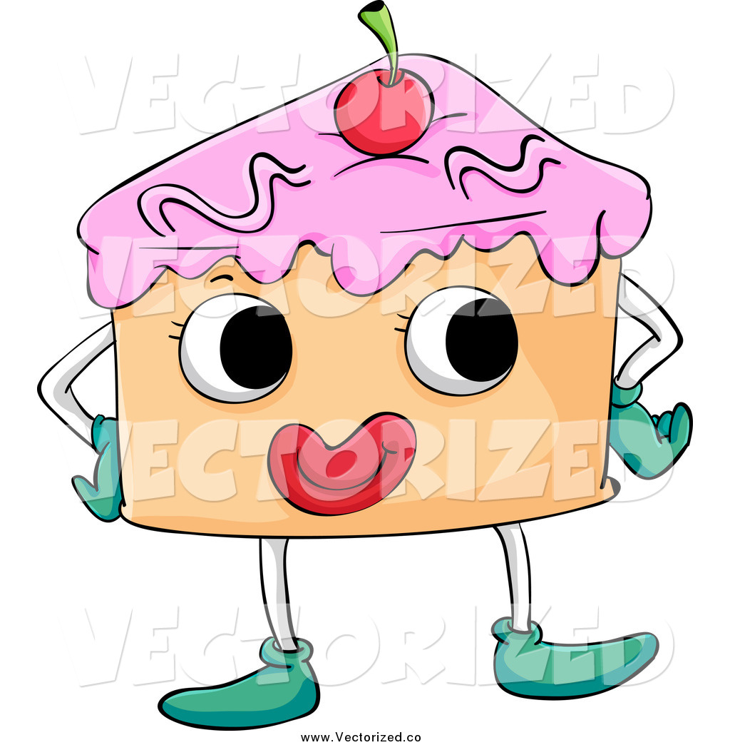 1024x1044 Royalty Free Clipart Of A Happy Cake Slice By Graphics Rf