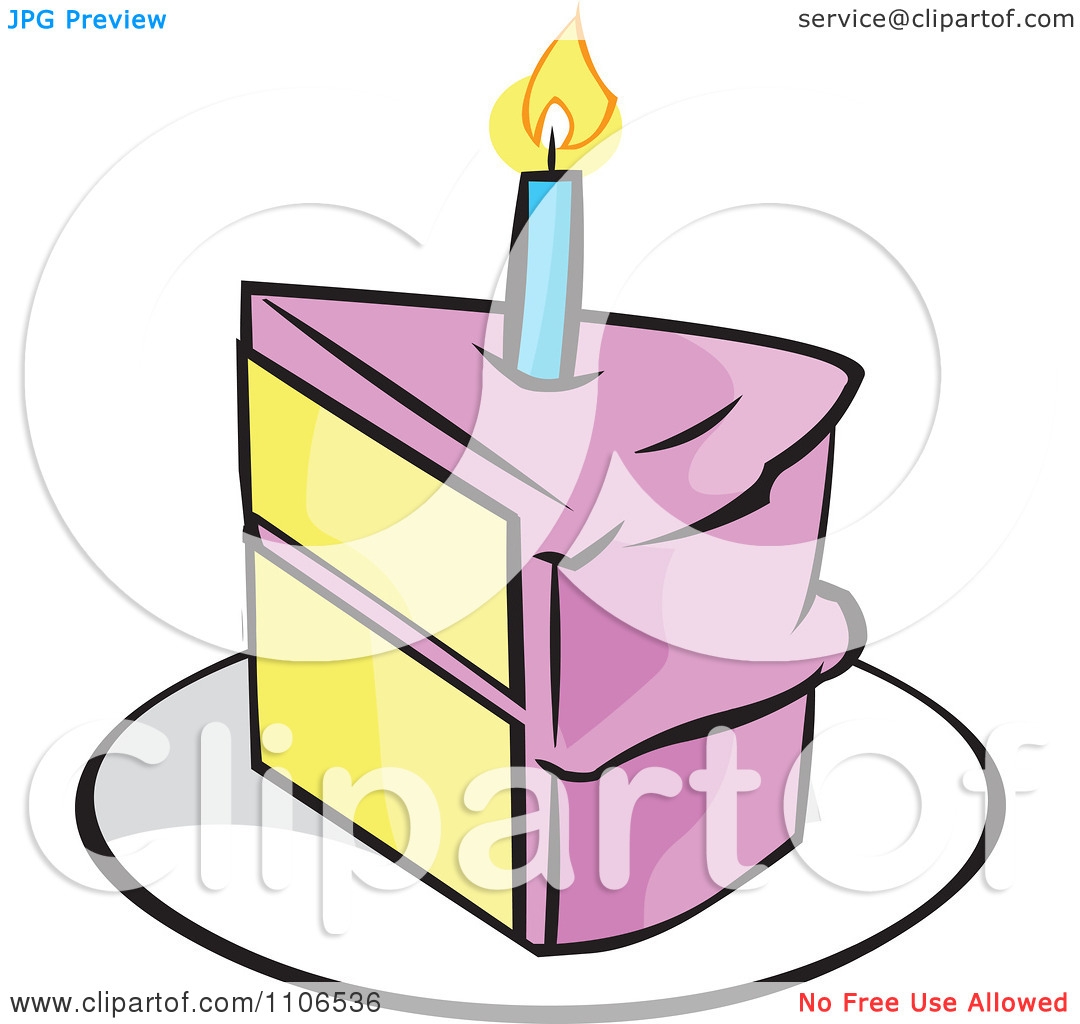 1080x1024 Slice Of Birthday Cake Clipart