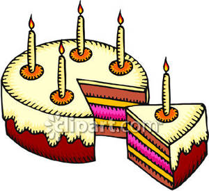 300x275 Birthday Cake Slice Clip Art Clipart Panda